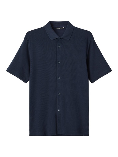 LMTD - NLM REST SS PIQUE SHIRT - Navy Blazer