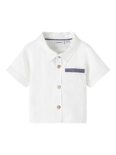 NAME IT BABY - NBM HOMALLE SS SHIRT - Bright White
