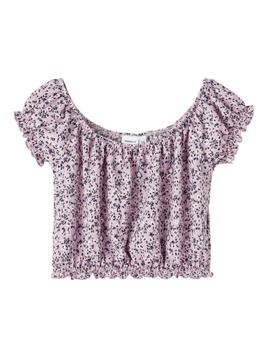 NAME IT KIDS - NKF HALBA SS SHORT TOP - Orchid Bloom
