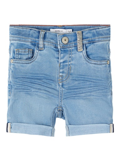 NAME IT MINI - NMM SILAS SLIM DNM L SHORTS 8409-TO H - Light Blue Denim