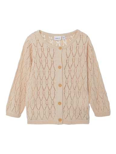 NAME IT MINI - NMF FALILLE LS KNIT CARD - Créme De Pêche