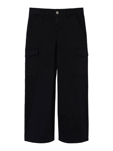 NAME IT KIDS - NKF ROSE WIDE TWILL CARGO 8108-BA NOOS - Black