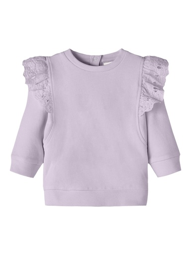 NAME IT BABY - NBF LEIJA LS LIGHT SWEAT - Orchid Hush