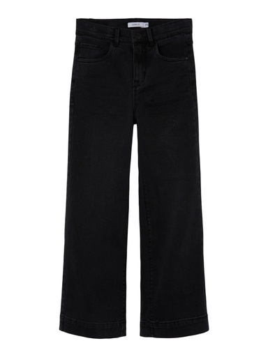 NAME IT KIDS - NKF ROSE HW WIDE JEANS 1356-ON NOOS - Black Denim