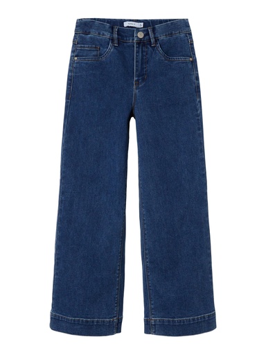 NAME IT KIDS - NKF ROSE HW WIDE JEANS 1356-ON NOOS - Medium Blue Denim