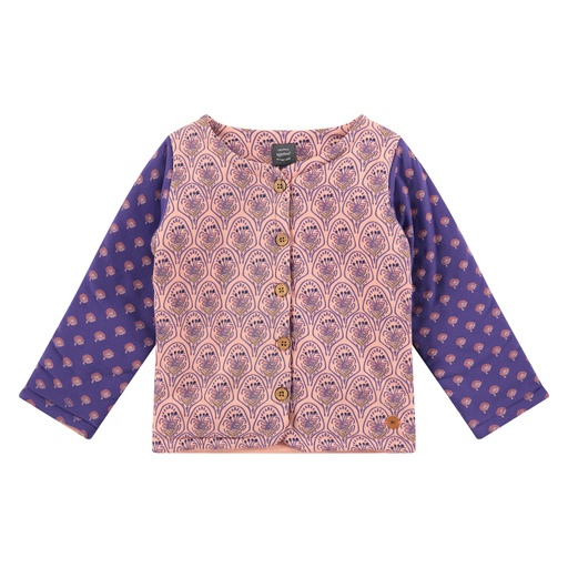 Babyface - girls sweat cardigan - salmon - BBE23508478