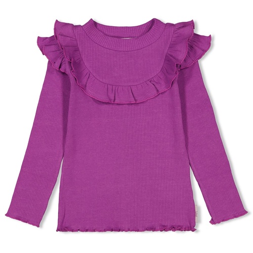 Jubel - Longsleeve rib - Flowers For Life - Paars - 91600357