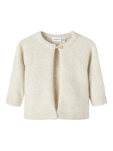NAME IT BABY - NBF LORINA LS KNIT CARD - Peyote Melange