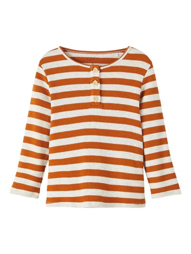 NAME IT MINI - NMM NOLA LS TOP - Bombay Brown