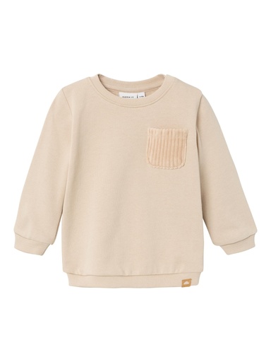 NAME IT BABY - NBM NASH LS SWEAT BRU - Oxford Tan