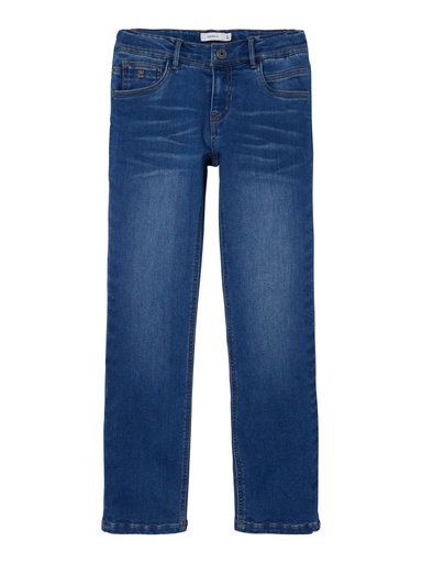 NAME IT KIDS - NKM RYAN REGULAR FLEECE JEANS 8544-AN P - Medium Blue Denim