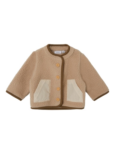 NAME IT BABY - NBM NOMO TEDDY CARD - Oxford Tan