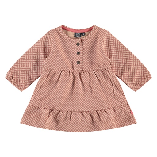 Babyface - baby girls dress long sleeve - blush melange - NWB23628742