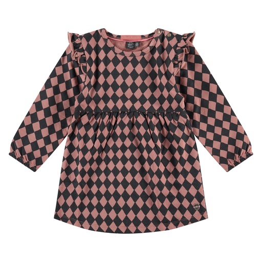 Babyface - girls dress long sleeve - red clay - BBE23608792