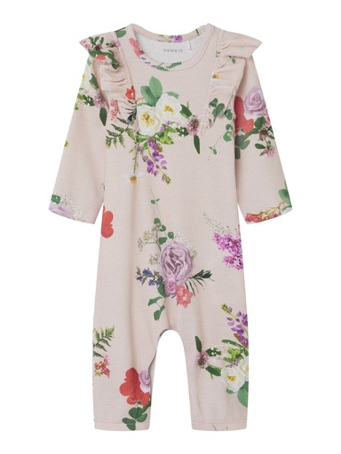 NAME IT BABY - NBF TRAY LS SUIT - Sepia Rose