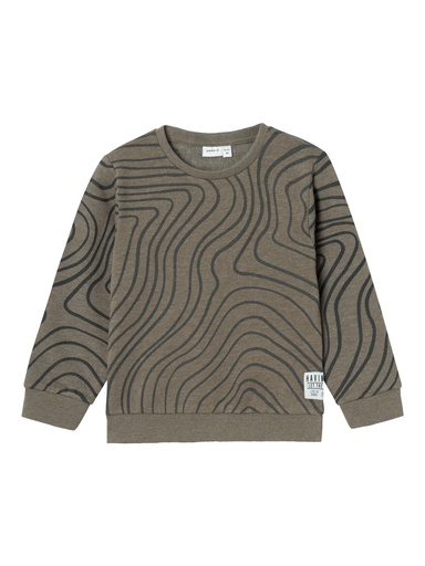 NAME IT MINI - NMM TRISTAN SWEAT BRU - Crocodile