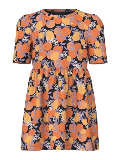 NAME IT MINI - NMF JINNIA SS DRESS PB - Dark Sapphire