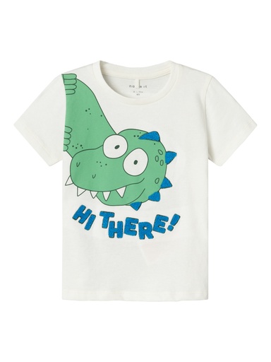 NAME IT MINI - NMM HELLAN SS TOP PB - Jet Stream