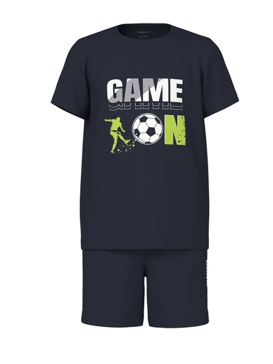 NAME IT KIDS - NKM NIGHTSET SS GAME ON FOOTBALL NOOS - Dark Sapphire
