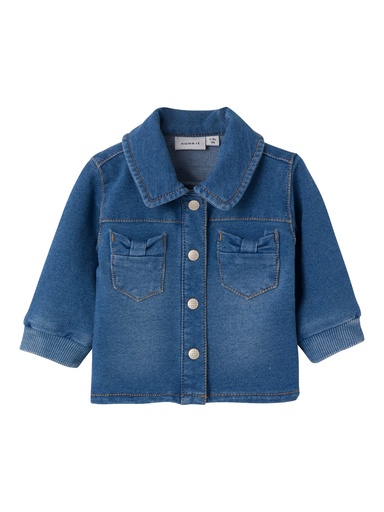 NAME IT BABY - NBF HANNA SWE DNM CARDIGAN 4307-TR B - Medium Blue Denim