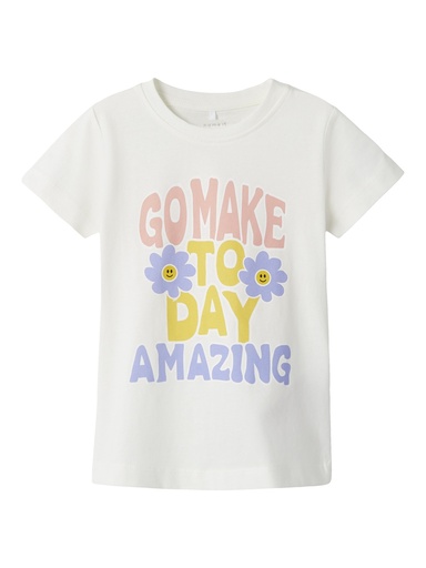 NAME IT MINI - NMF BECCA SS TOP BOX - Jet Stream