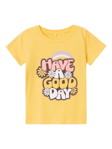 NAME IT MINI - NMF BECCA SS TOP BOX - Yarrow