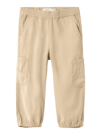 NAME IT MINI - NMF BELLA ROUND TWILL PANT 9347-BU NOOS - Safari