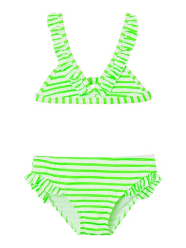 NAME IT KIDS - NKF ZALEY BIKINI - Green Gecko Jet Stream