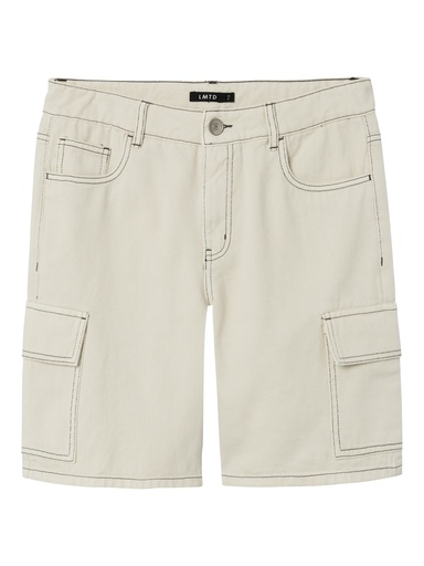 LMTD - NLM UTIZZA TWI CARGO SHORTS - Turtledove RAVEN STITCHES