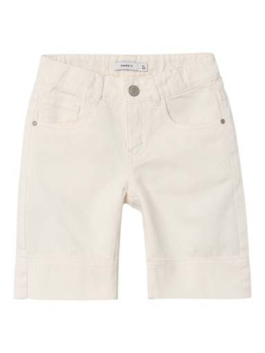 NAME IT KIDS - NKF ROSE WIDE TWI L SHORTS 8315-ZU - Whisper White