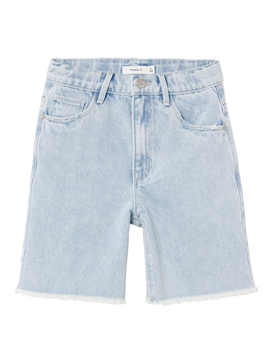 NAME IT KIDS - NKF BELLA HW WIDE L DNM SHORTS 5216-HX F - Light Blue Denim