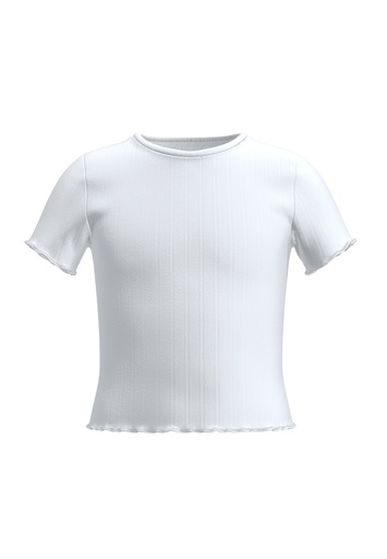 NAME IT KIDS - NKF NORALINA SS CROP TOP NOOS - Bright White