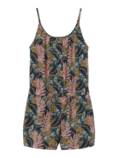 NAME IT KIDS - NKF FIVINAYAFRA SL PLAYSUIT PS - Dark Sapphire Tropical