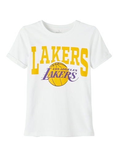 NAME IT KIDS - NKM MADS NBA SS TOP BOX NOOS OUS - Bright White