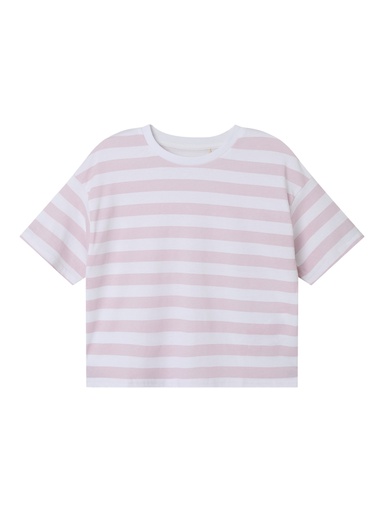NAME IT KIDS - NKF VITANNI SS SHORT BOXY TOP - Parfait Pink