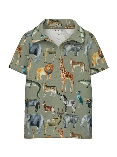 NAME IT MINI - NMM JALE SS POLO - Oil Green