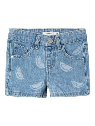 NAME IT MINI - NMF ROSE REG DNM SHORTS 9712-BE J - Denim Blue CITRUS