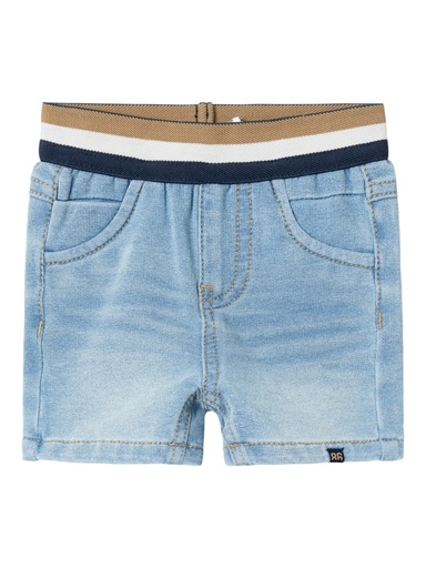 NAME IT BABY - NBM SILAS SWE DNM LONG SHORTS 9850-TR J - Light Blue Denim