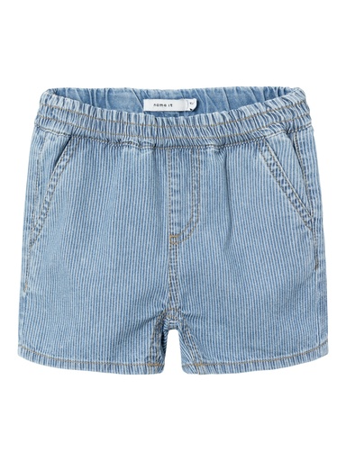 NAME IT MINI - NMM RYAN JOGGER DNM L SHORTS 9435-IP H - Light Blue Denim WHITE