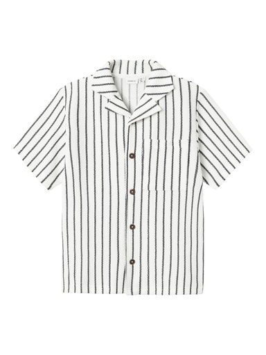 NAME IT KIDS - NKM HOLAPPE SS SHIRT - Bright White