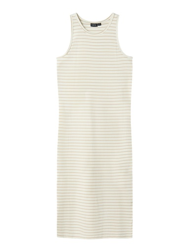 LMTD - NLF HINAJA SL MIDI TANK DRESS - Peyote White Alyssum