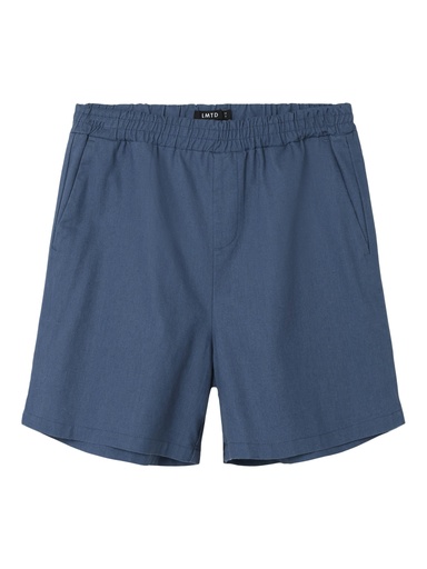 LMTD - NLN HILL LINEN SHORTS - Vintage Indigo