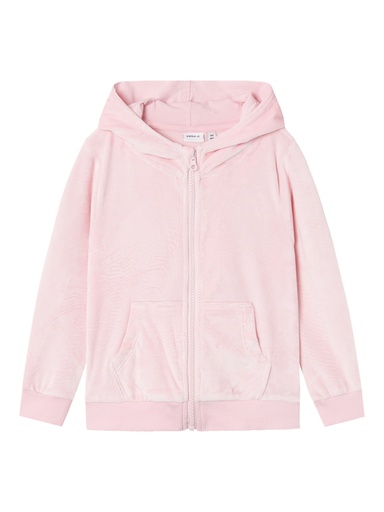 NAME IT MINI - NMF NAJALA LS VEL CARD WH - Parfait Pink
