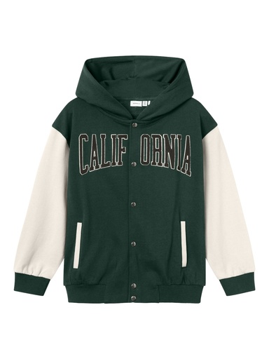 NAME IT KIDS - NKM LEBASTIAN LS LOOSE SWEAT CARD UNB - Pine Grove