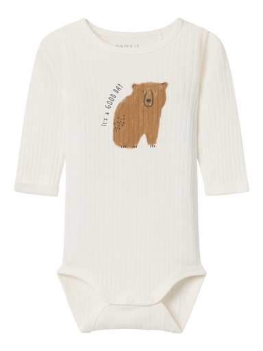 NAME IT BABY - NBN OBEAR LS BODY - Jet Stream