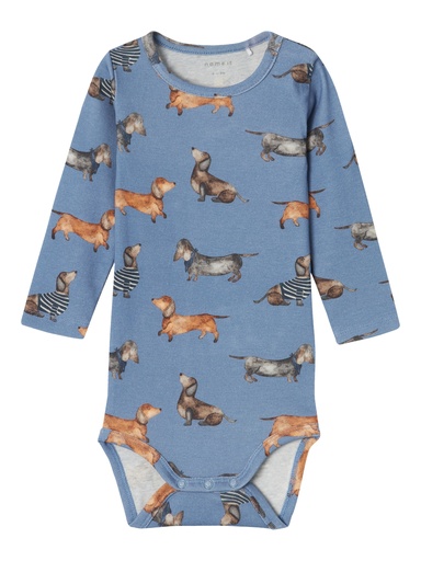 NAME IT BABY - NBM KINGO LS BODY - Coronet Blue