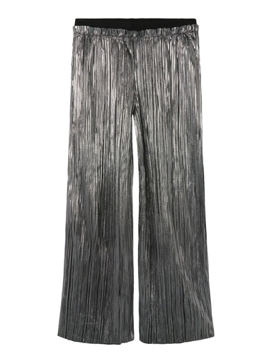 NAME IT KIDS - NKF RITALLICA WIDE PANT PB - Silver Colour