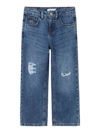 NAME IT KIDS - NKF ROSE HW WIDE JEANS 1411-BE NOOS - Dark Blue Denim