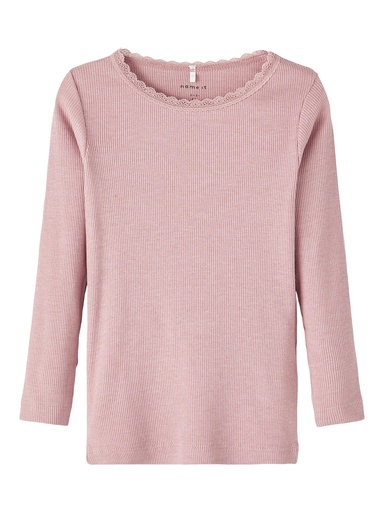 NAME IT MINI - NMF KAB LS TOP NOOS - Deauville Mauve MELANGE