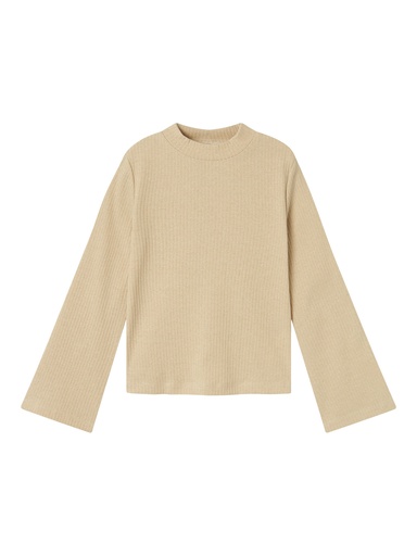 NAME IT KIDS - NKF SARAH LS SLIM TOP - Frosted Almond